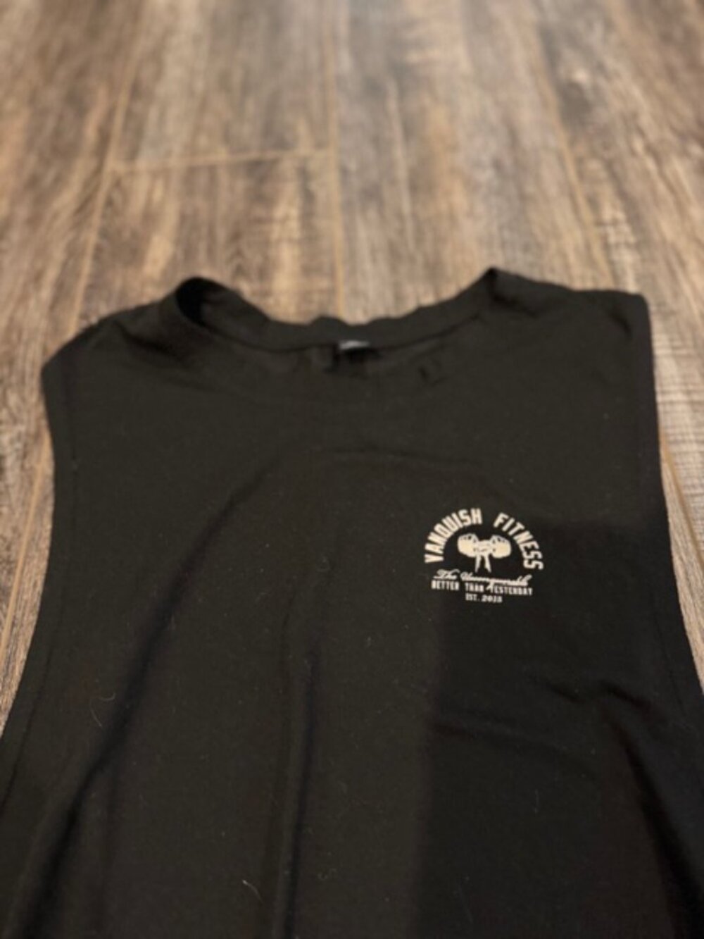 Gym Tank - XL - Vanquish Fitness - Black Gym shirts